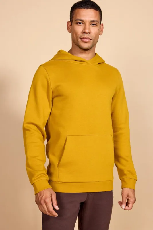 Comfort Men's Fleece Pullover Hoodie - Old Gold made by MPG