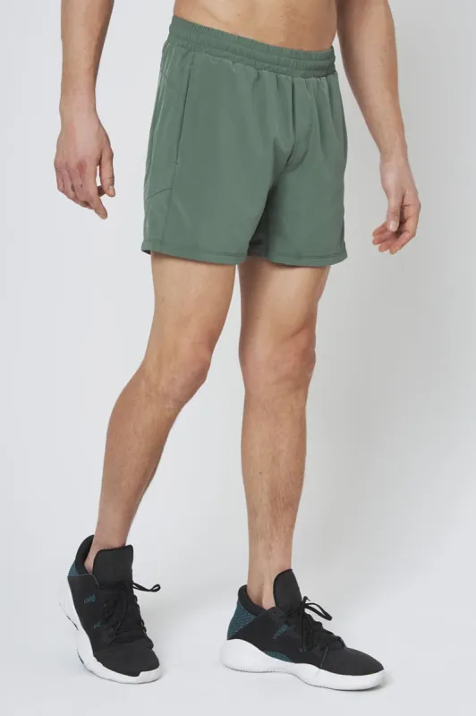 Stride Recycled Polyester Sweat Swim Short with Liner 5" sold by MPG