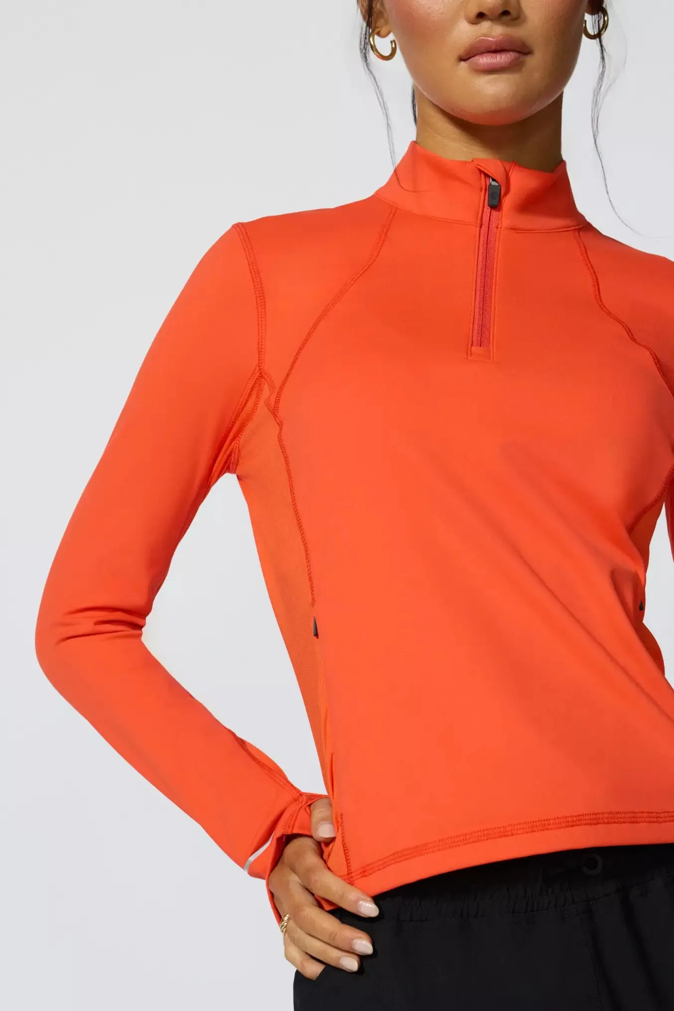 Vital 1/4 Zip - Cherry Tomato sold by MPG