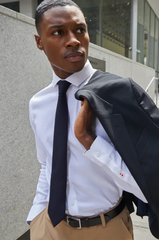 PerformLuxe Cotton Nylon Twill Slim-Fit Shirt sold by MPG