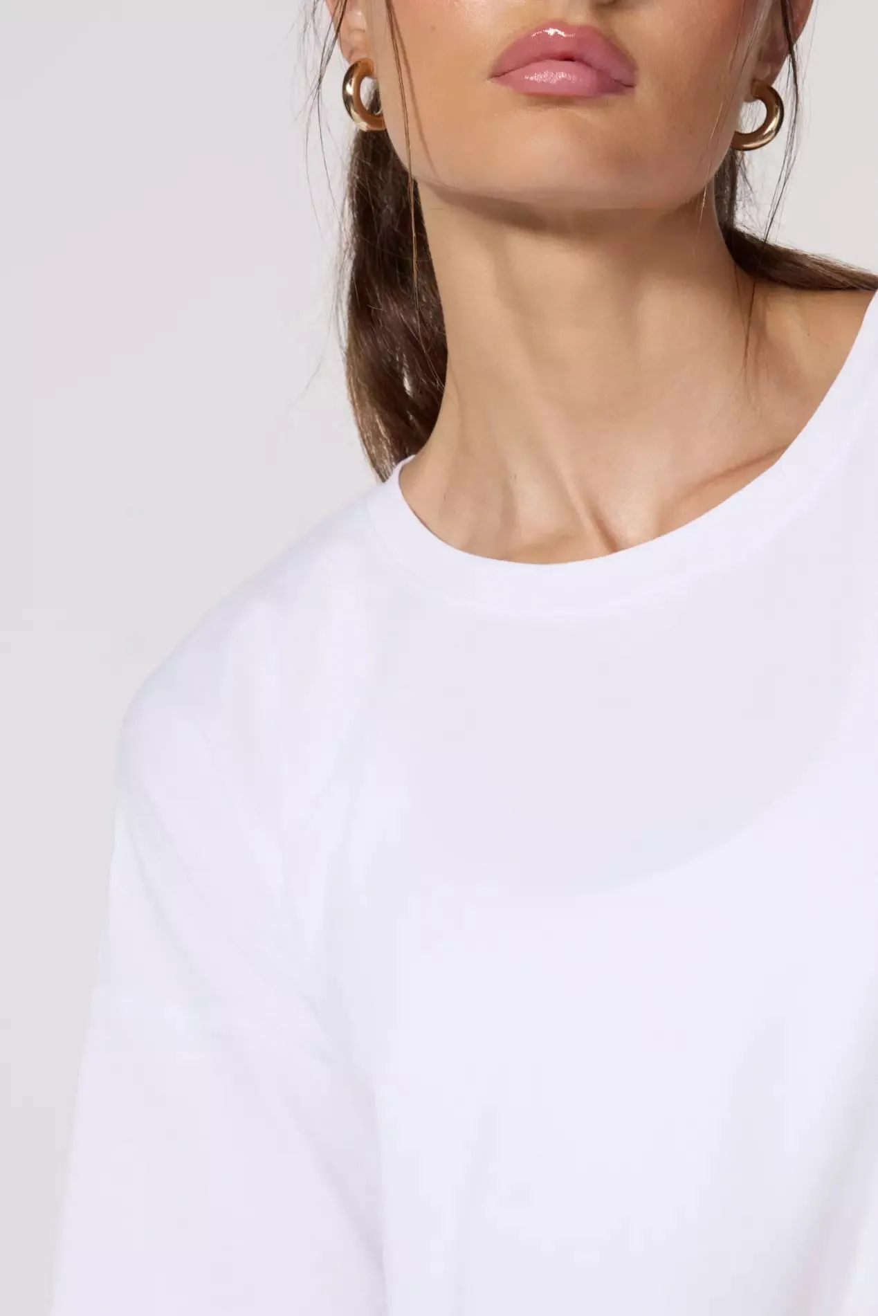 Pima Cotton Cropped Boyfriend T-Shirt sold by MPG product image thumbnail 5