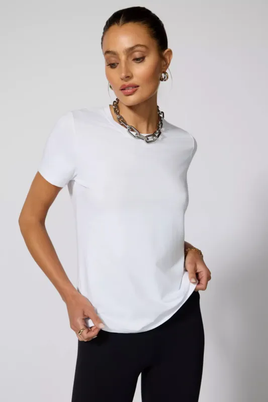 Pima Cotton Classic Fit Tee - White sold by MPG
