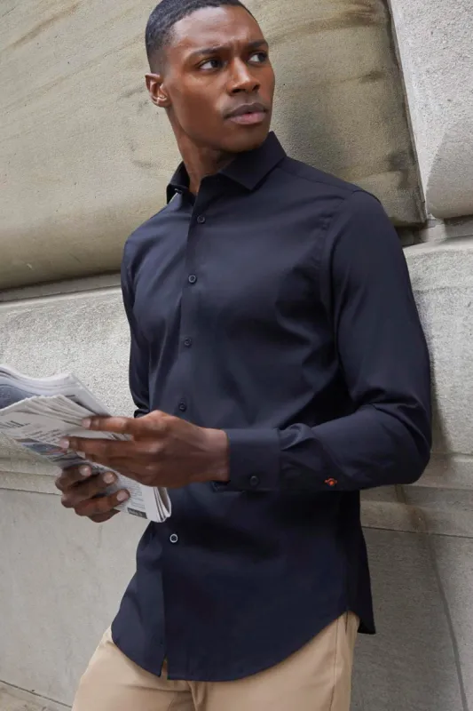 PerformLuxe Cotton Nylon Twill Standard-Fit Shirt sold by MPG