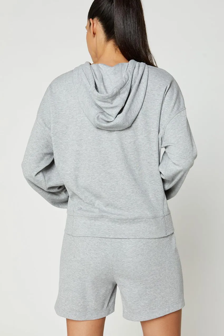 Kiera Recycled TENCEL™ Modal Ribbed Hoodie sold by MPG product image thumbnail 3