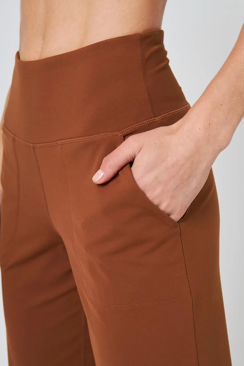 Vital Recycled Nylon High-Waisted 24" Cropped Pant Peached sold by MPG product image thumbnail 5