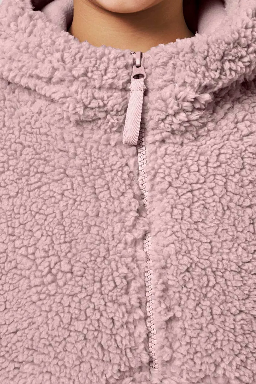 Girls’ Long Sleeve Sherpa Half-Zip Pullover sold by MPG product image thumbnail 3