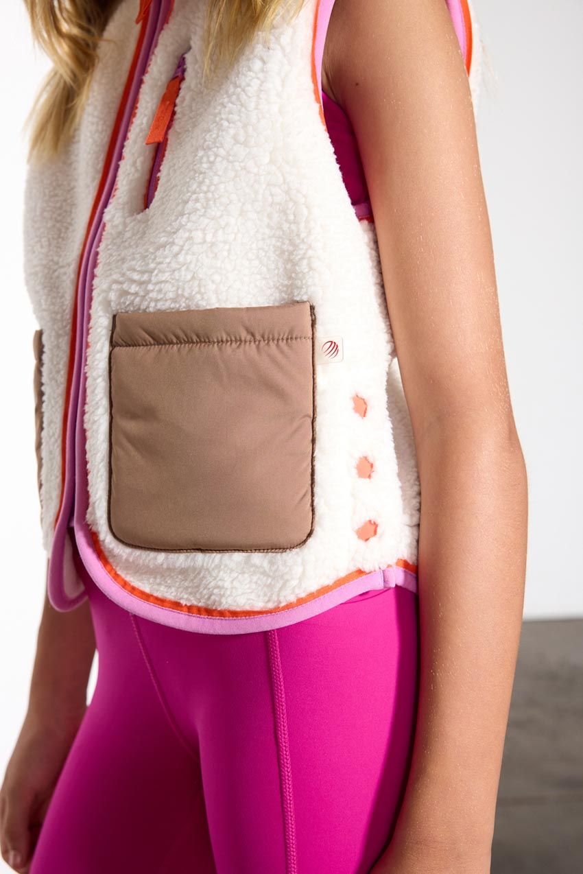 Ascend Girls’ Sherpa Fleece Vest sold by MPG product image thumbnail 5