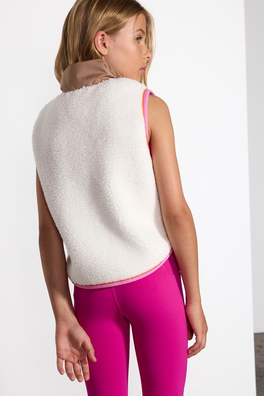 Ascend Girls’ Sherpa Fleece Vest sold by MPG product image thumbnail 3