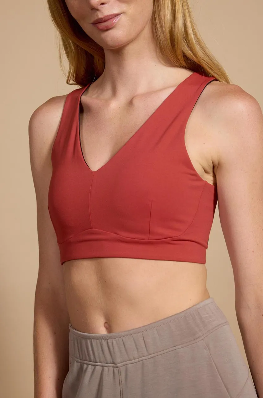 Vital Recycled Nylon V-Neck Medium Support Sports Bra sold by MPG product image thumbnail 4