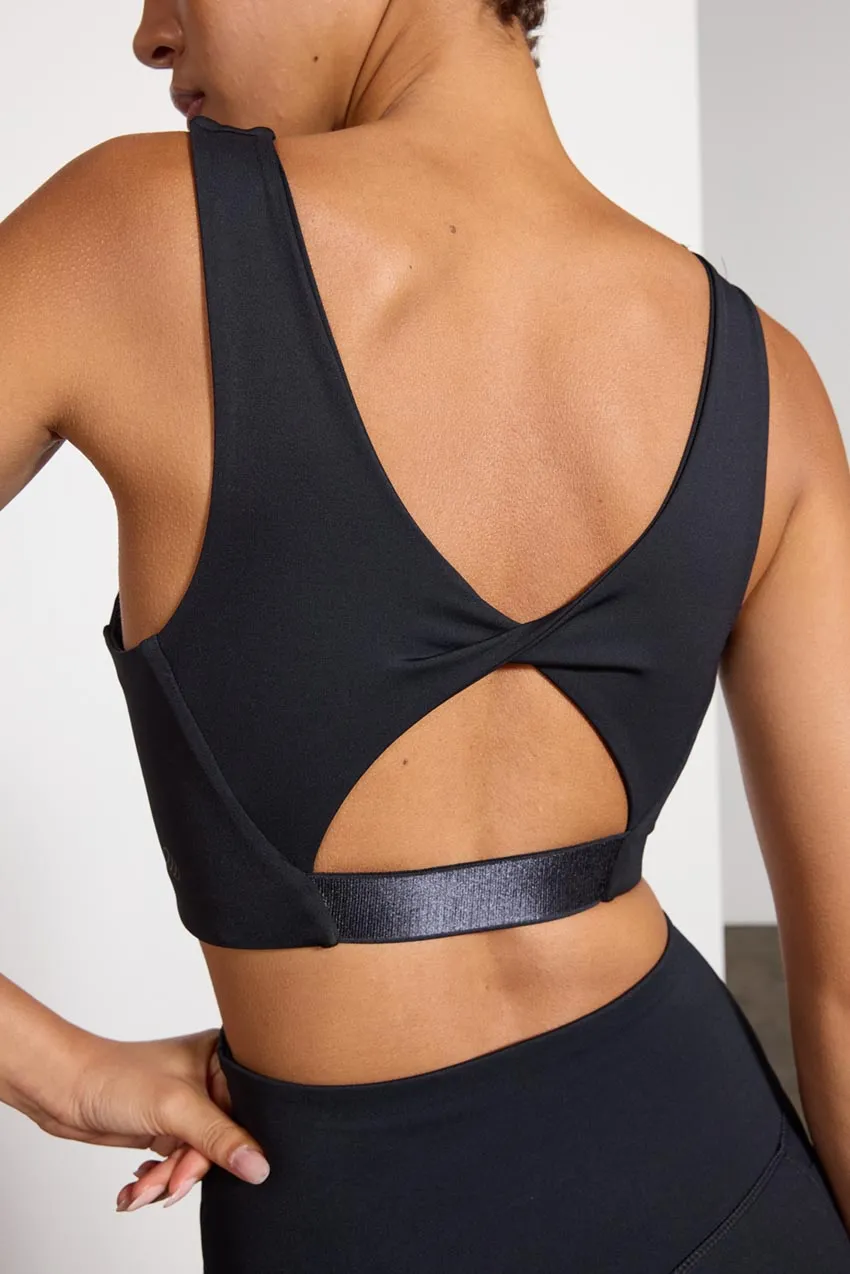 Vital Recycled Nylon V-Neck Medium Support Sports Bra sold by MPG product image thumbnail 5