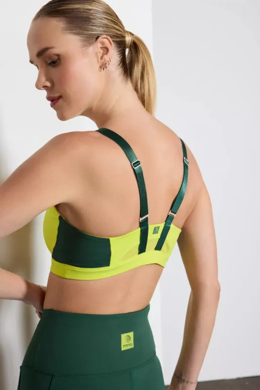 Vital Mesh Back Sports Bra - Evening Primrose sold by MPG