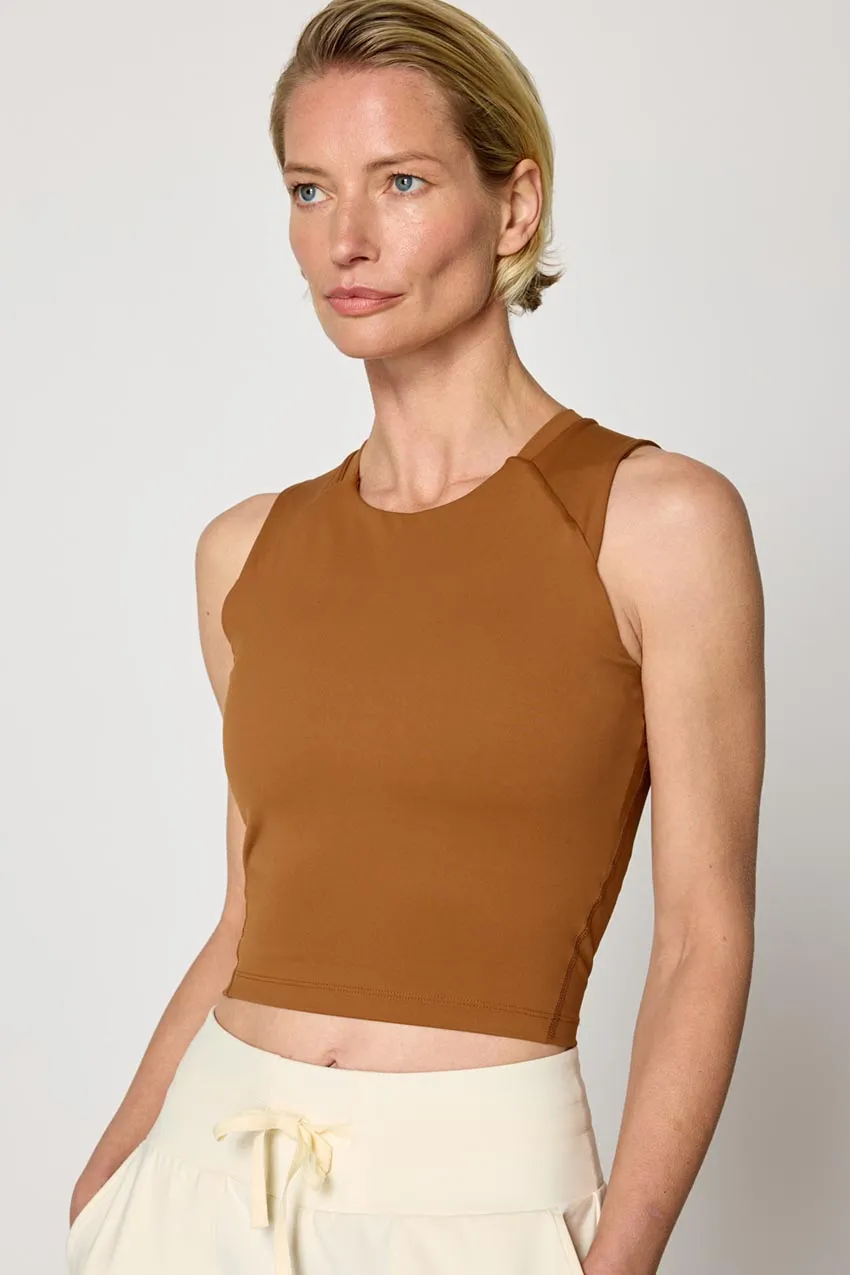 Vital Recycled Nylon Cropped Tank Top sold by MPG product image thumbnail 4