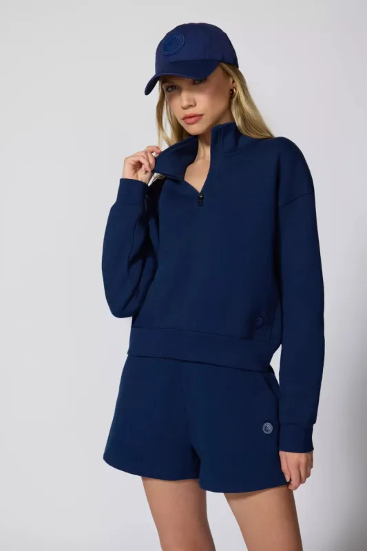 Comfort Fleece 1/4 Zip  - Navy sold by MPG
