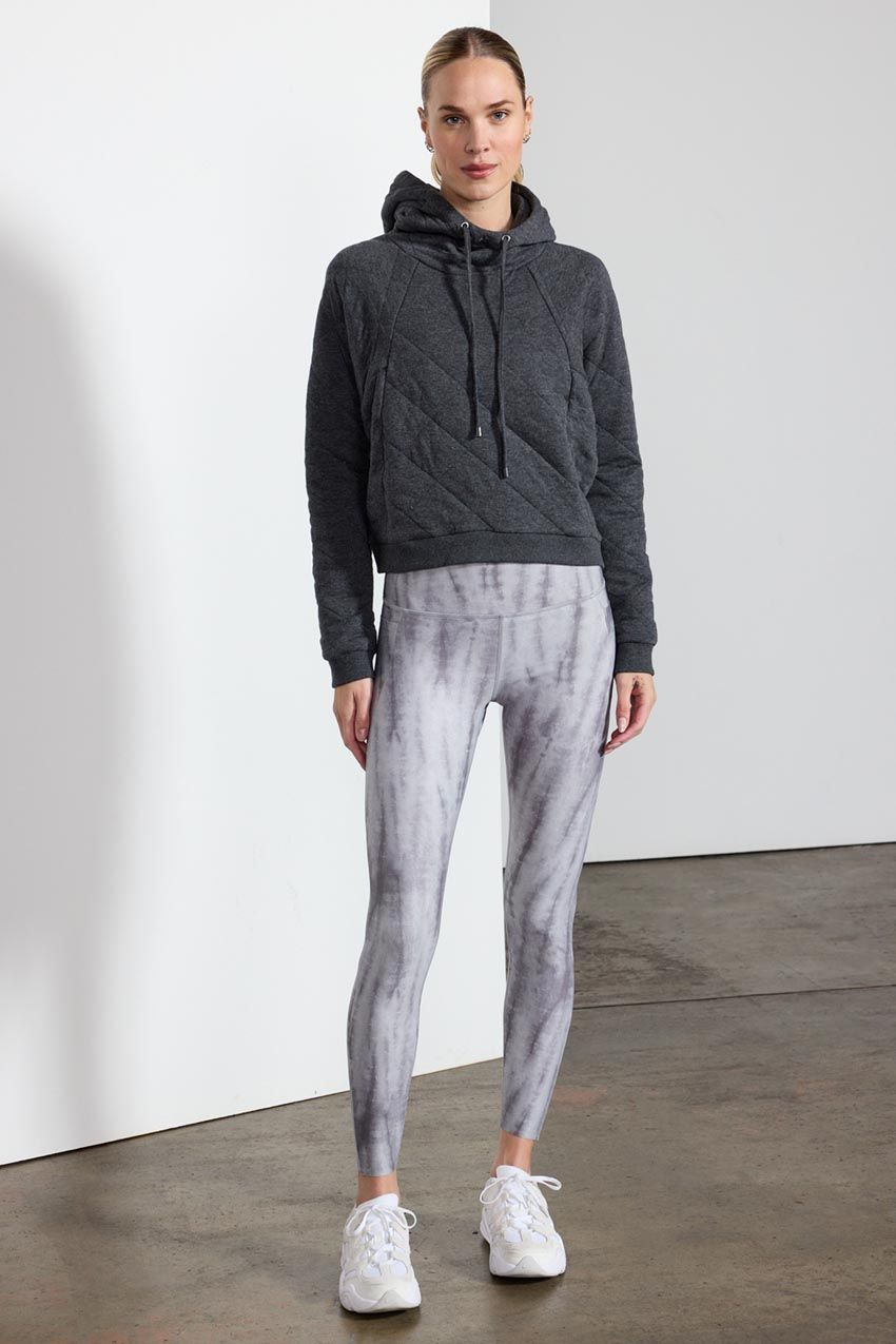 Aspire Cropped Relaxed Quilted Hoodie sold by MPG product image thumbnail 2