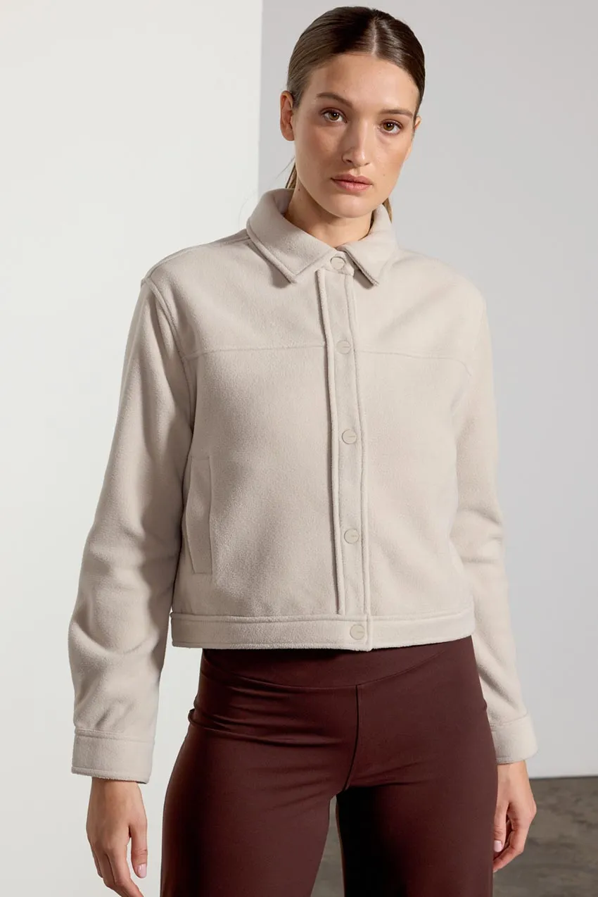 Elevate Recycled Polyester Cropped Shirt Jacket with Welt Pockets sold by MPG product image thumbnail 4