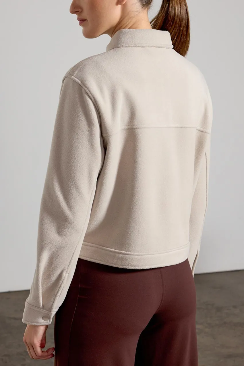 Elevate Recycled Polyester Cropped Shirt Jacket with Welt Pockets sold by MPG product image thumbnail 3