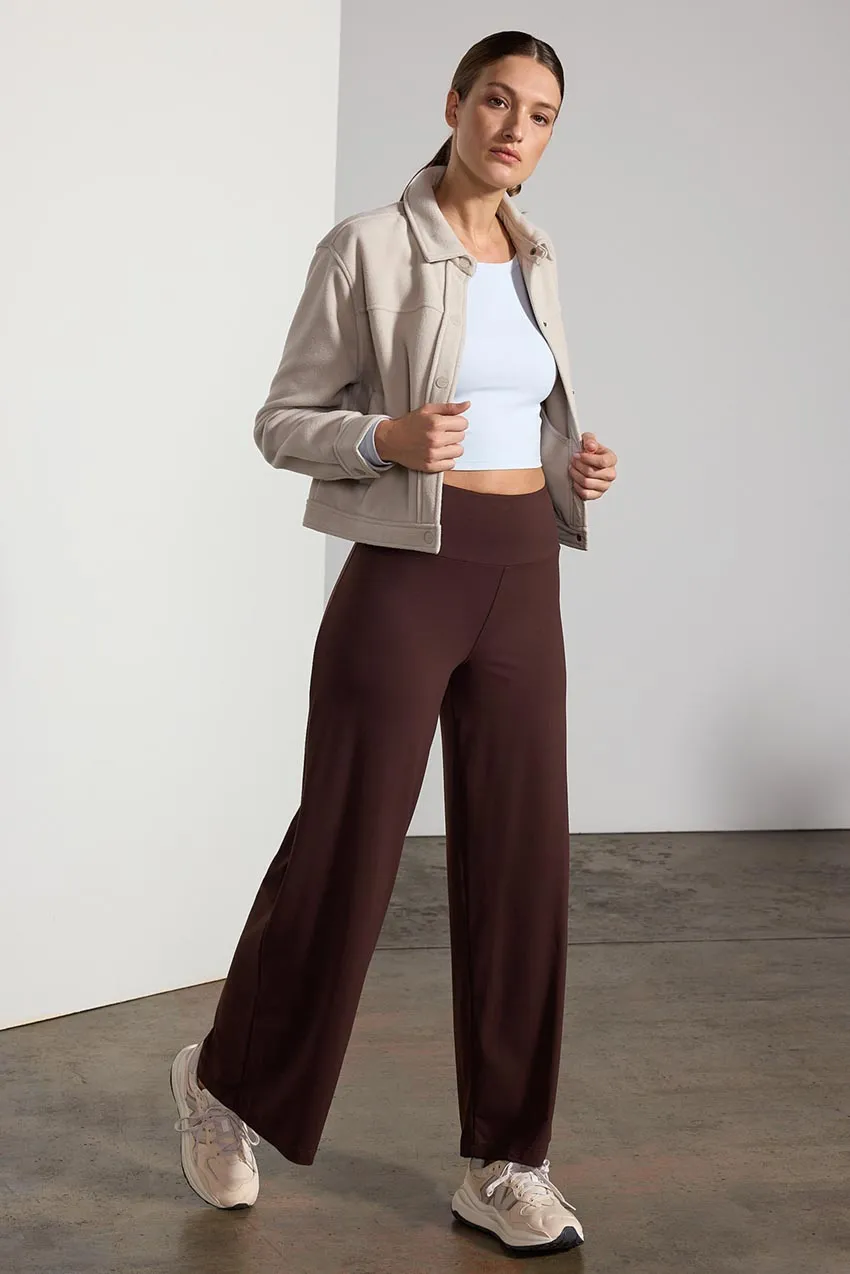 Elevate Recycled Polyester Cropped Shirt Jacket with Welt Pockets sold by MPG product image thumbnail 2