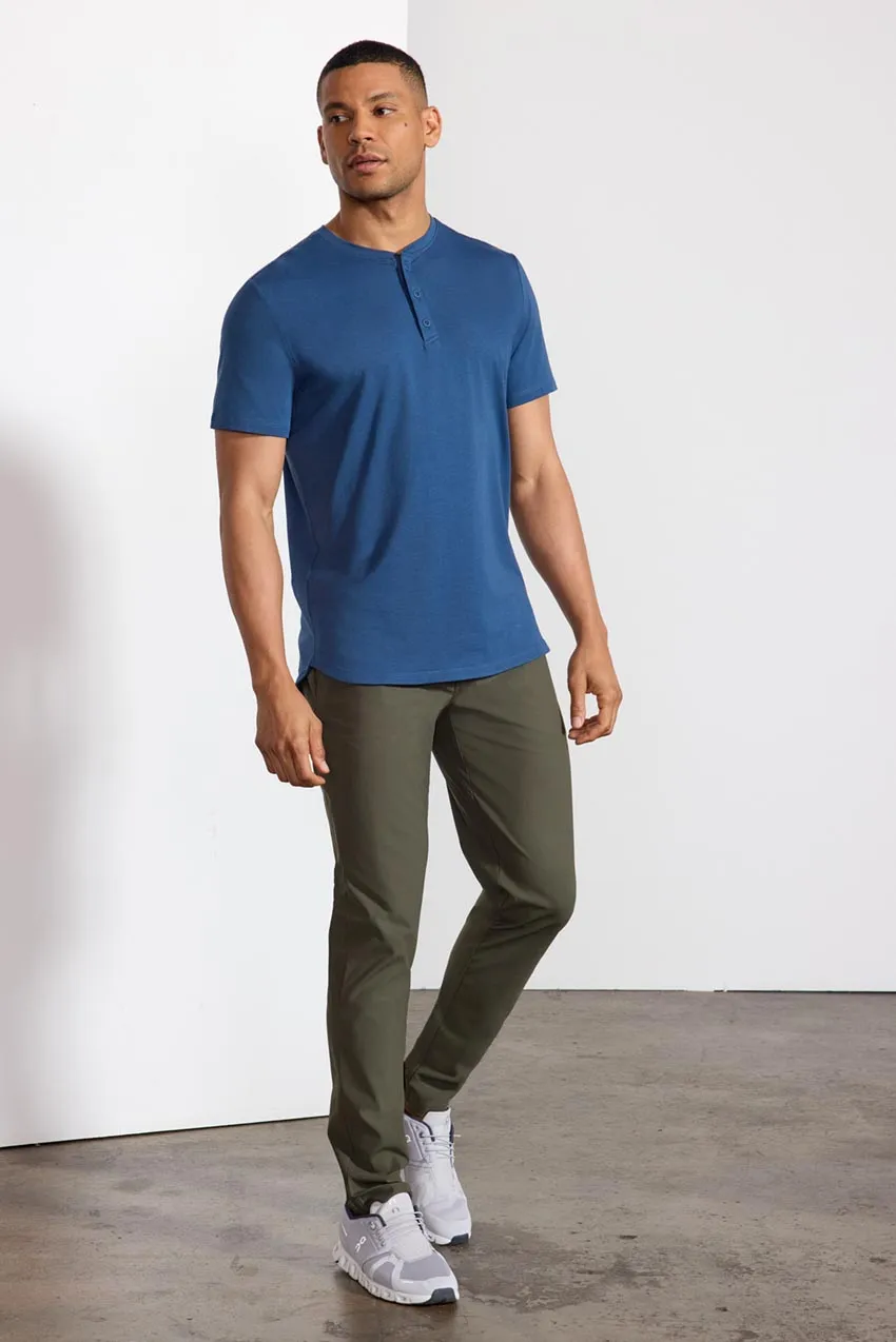 Pima Cotton Henley With Curved Hem - Key Largo sold by MPG product image thumbnail 2