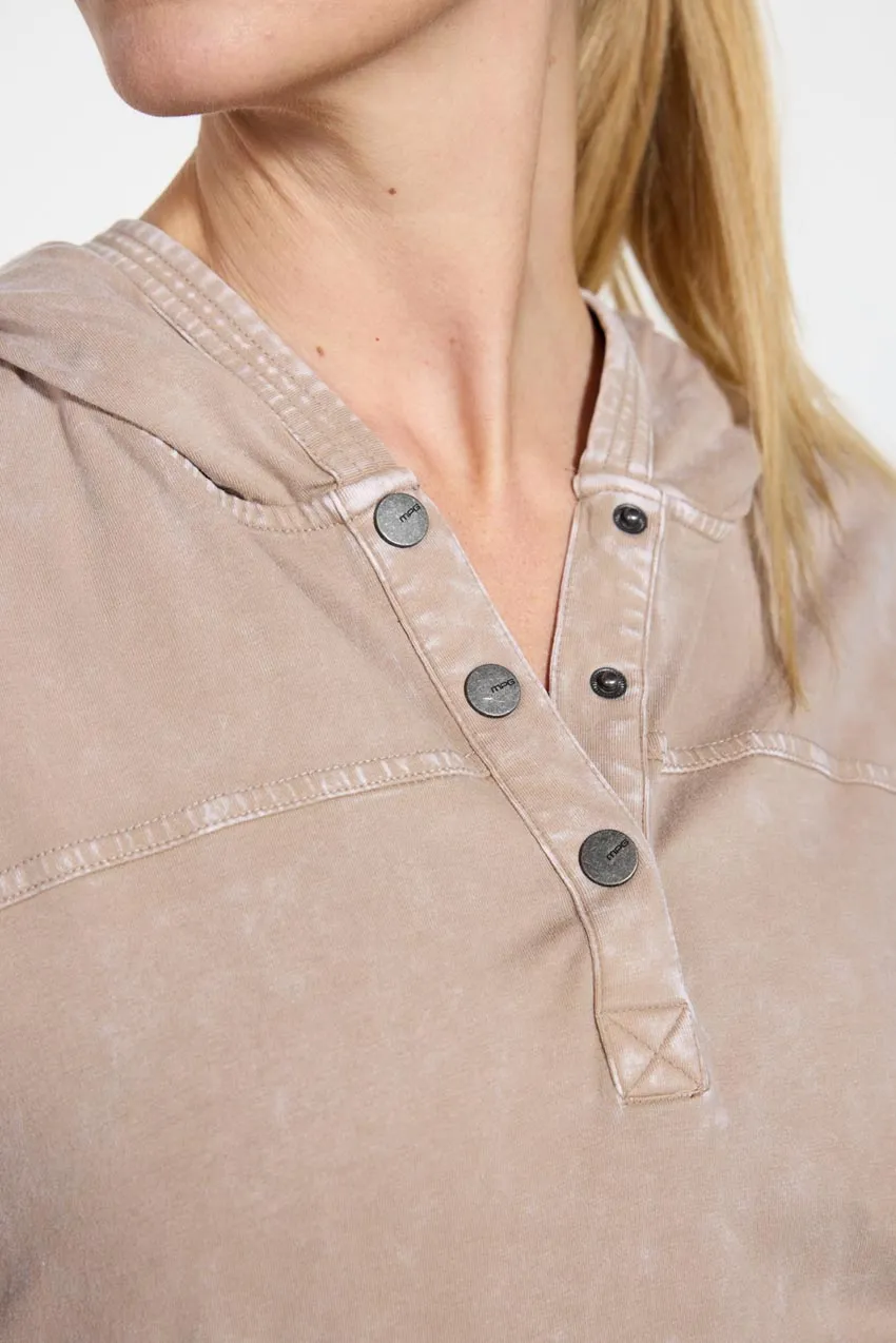 Amelia Washed Front Snap Hoodie sold by MPG product image thumbnail 5