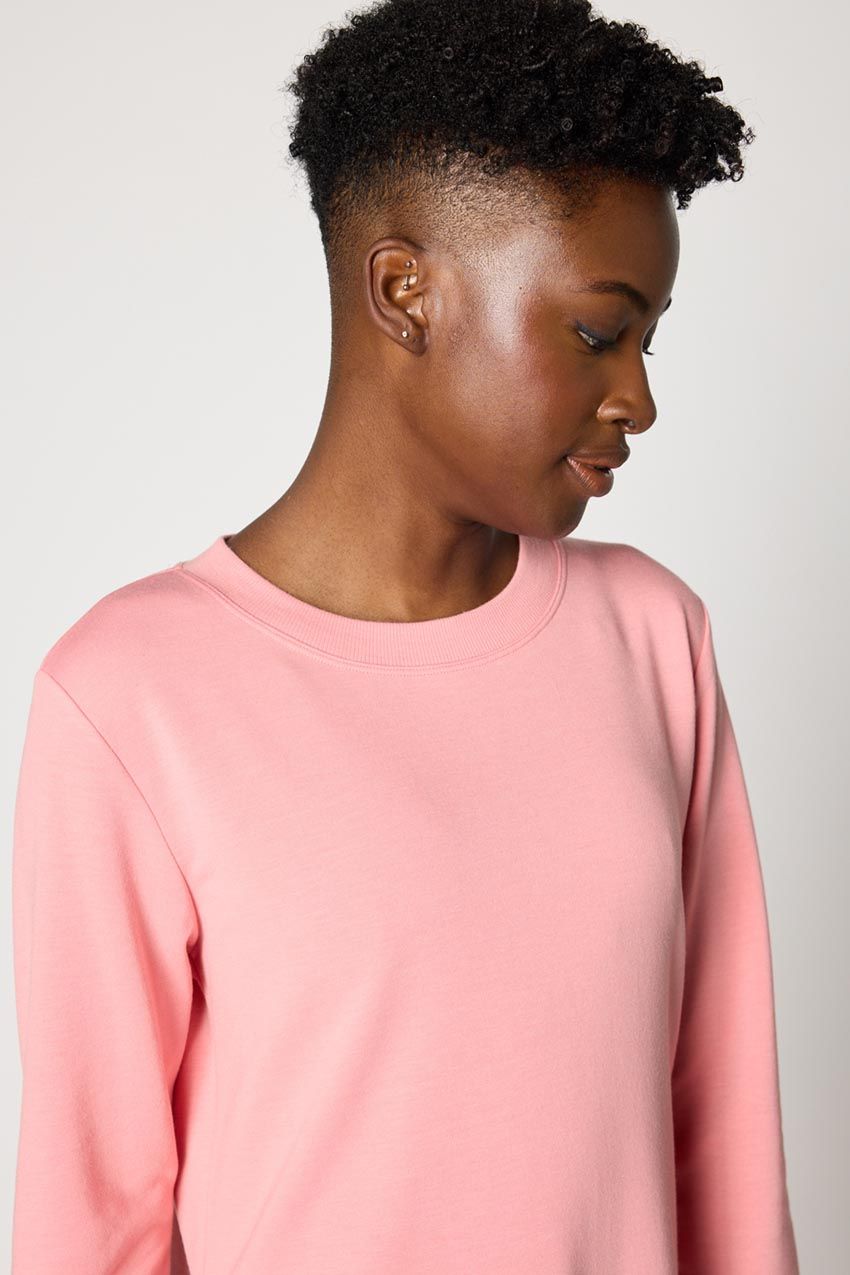 Serene Recycled Polyester TENCEL™ Modal Relaxed Side Slit Pullover - Sale sold by MPG product image thumbnail 5