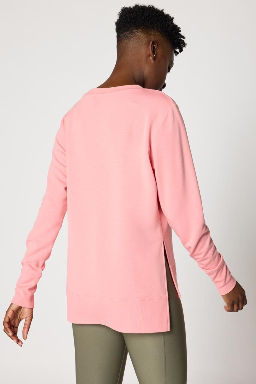 Serene Recycled Polyester TENCEL™ Modal Relaxed Side Slit Pullover - Sale sold by MPG product image thumbnail 3