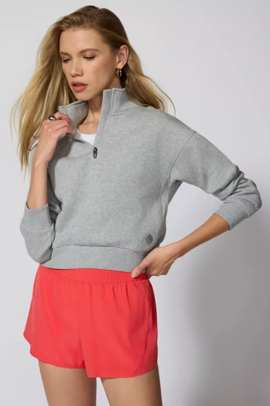 Comfort Fleece 1/4 Zip  - Htr Concrete sold by MPG