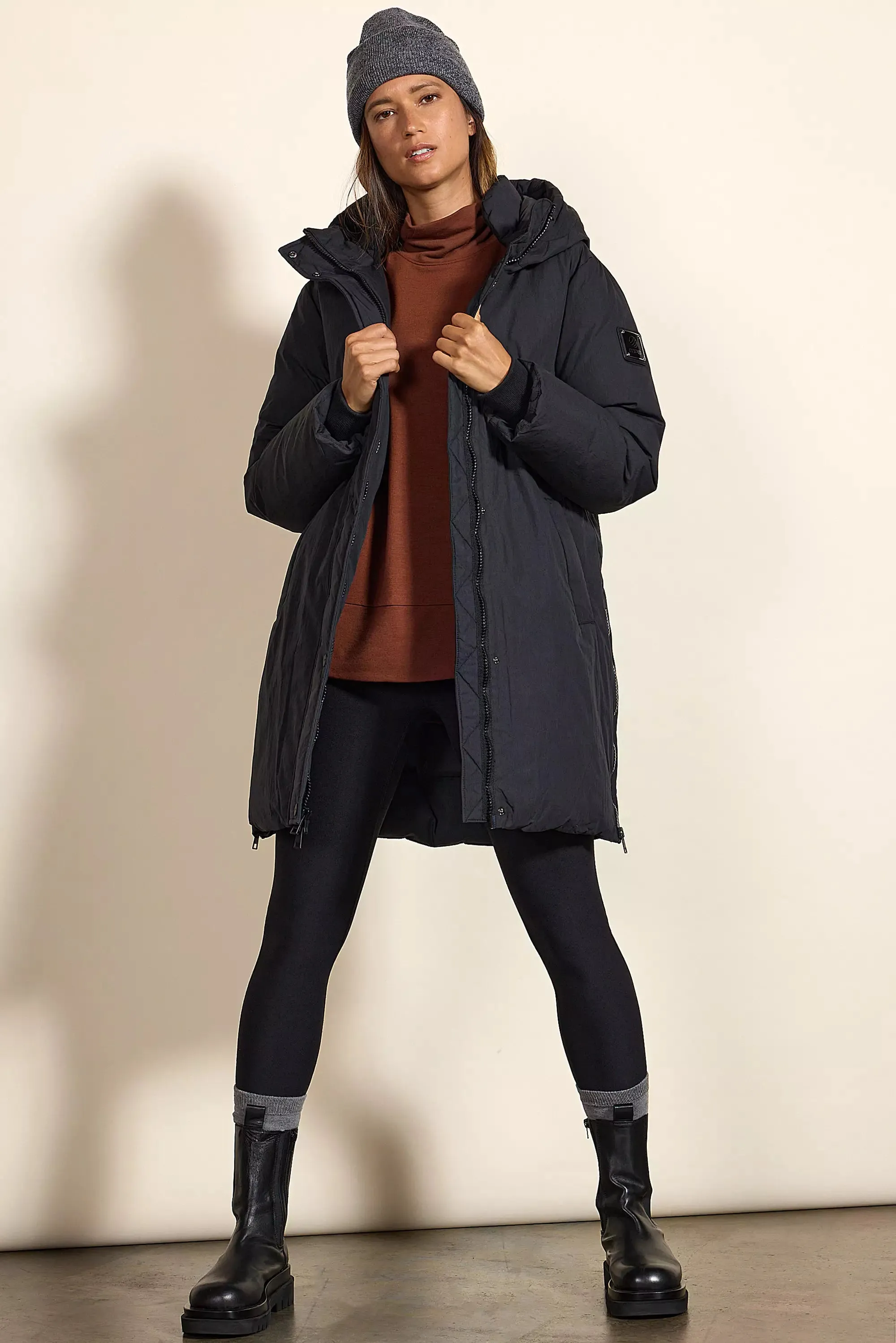 RDS Down Midi Puffer - Black sold by MPG product image thumbnail 2