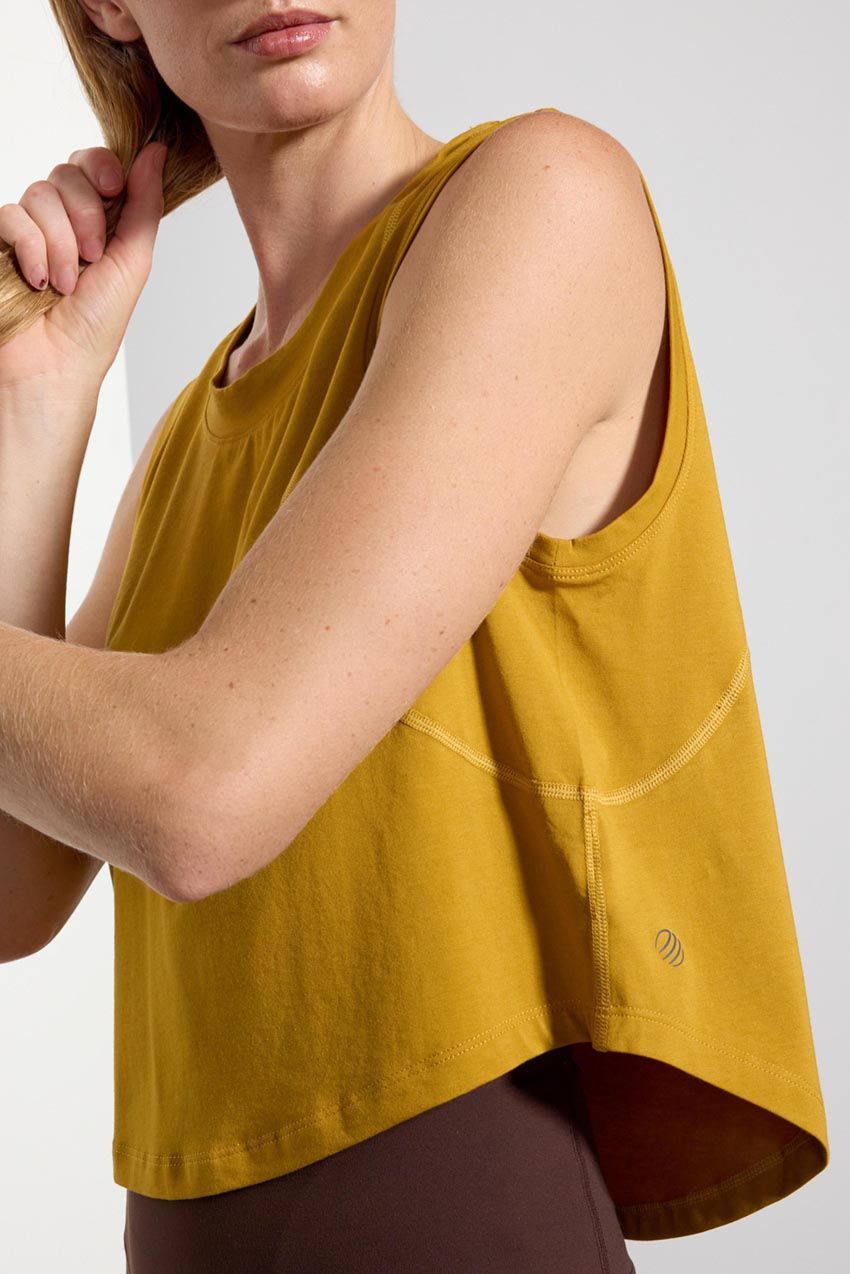 Pima Cotton Tucked Shoulder Tank Top sold by MPG product image thumbnail 14