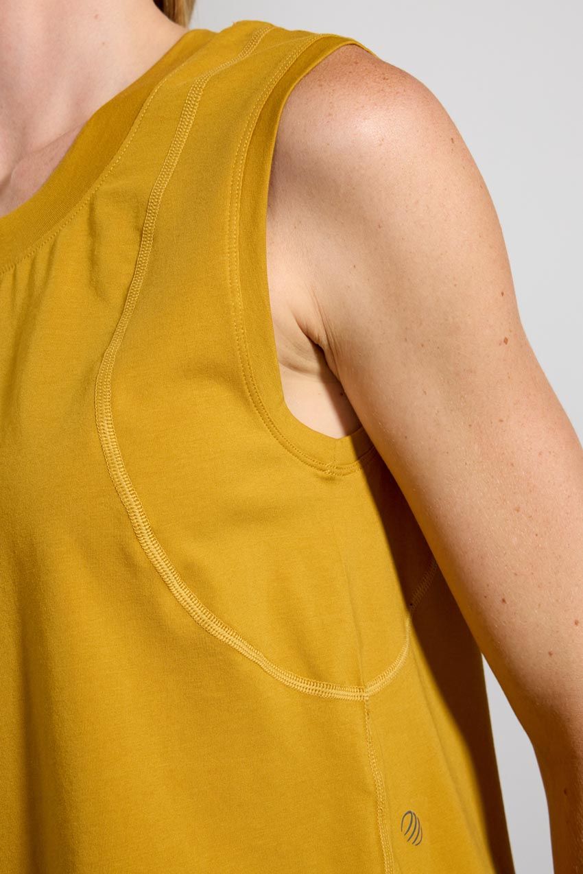 Pima Cotton Tucked Shoulder Tank Top sold by MPG product image thumbnail 19