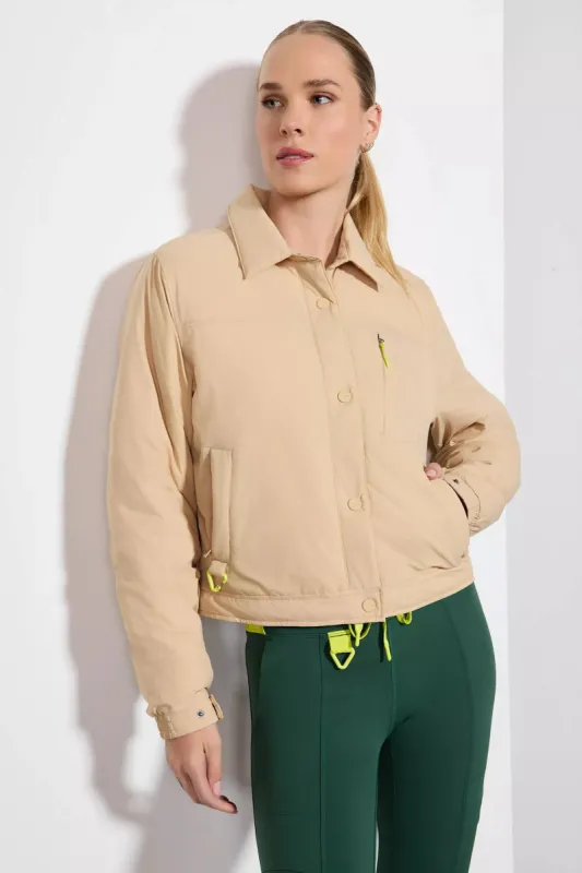 Captivate Lightly-Filled Cropped Shirt Jacket made by MPG