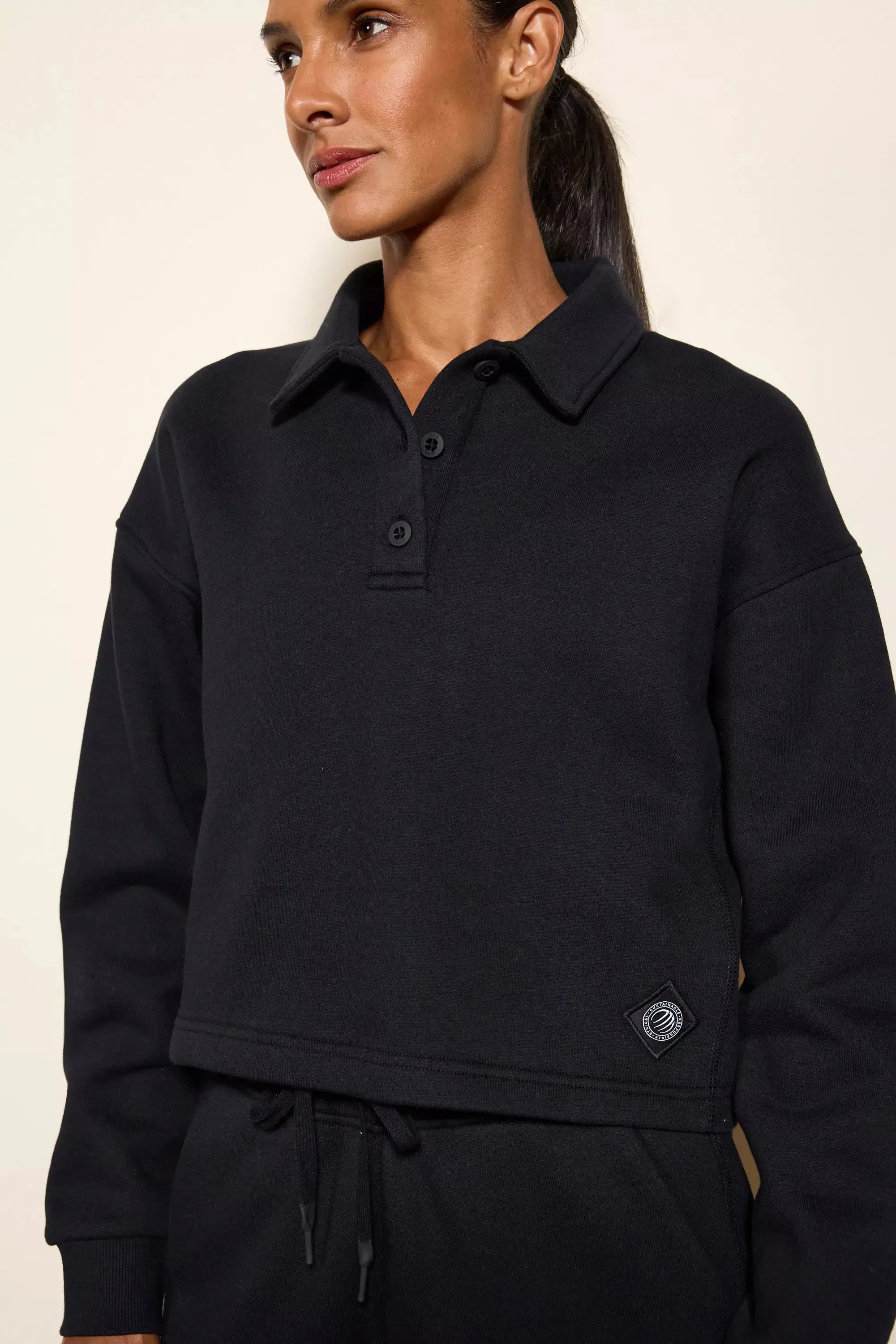 Comfort Fleece Polo - Black sold by MPG product image thumbnail 4
