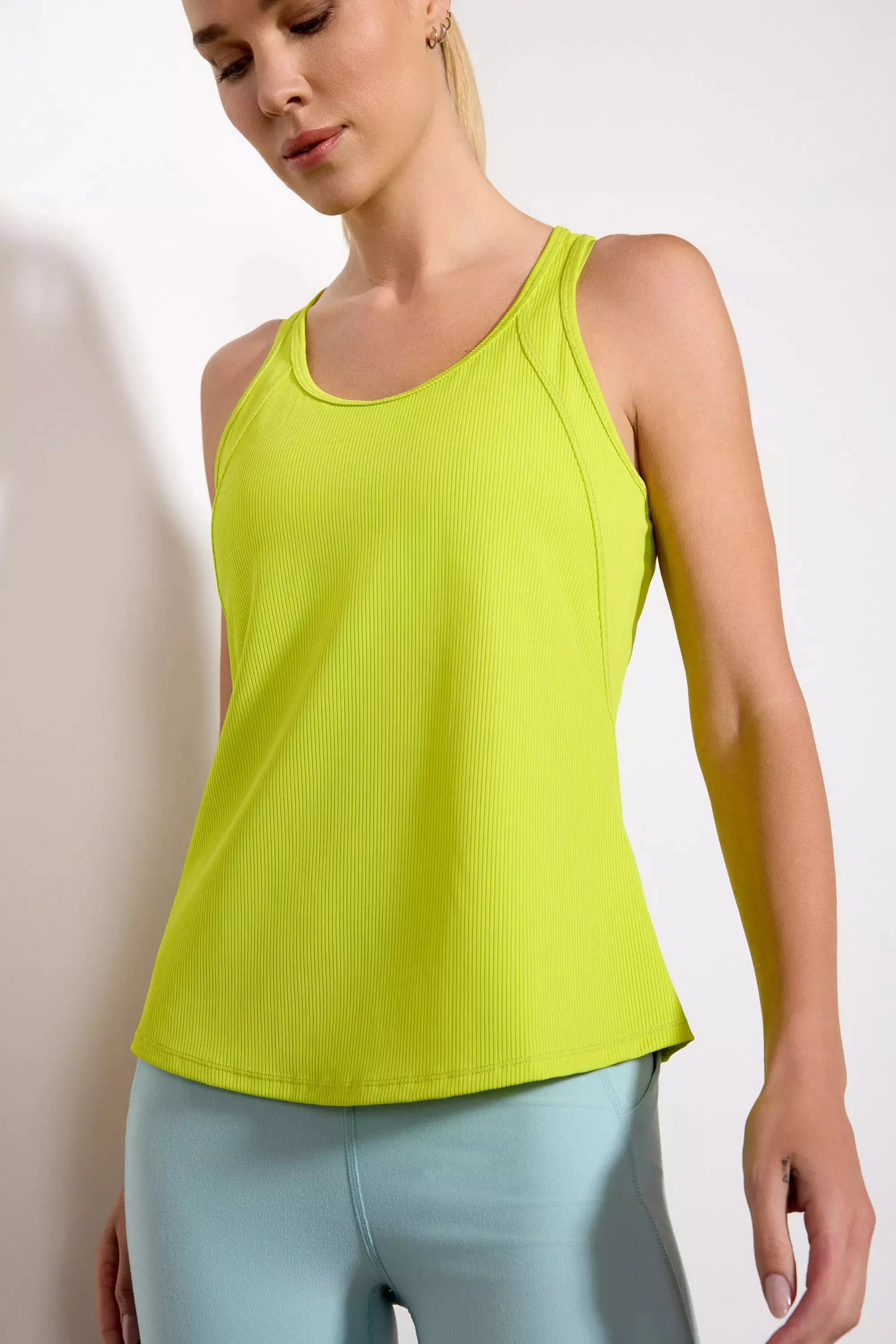 Vivid Panelled Racer Back Tank Top sold by MPG product image thumbnail 4