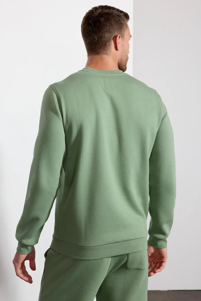 Comfort Men's Fleece Sweatshirt - Hedge Green sold by MPG product image thumbnail 3