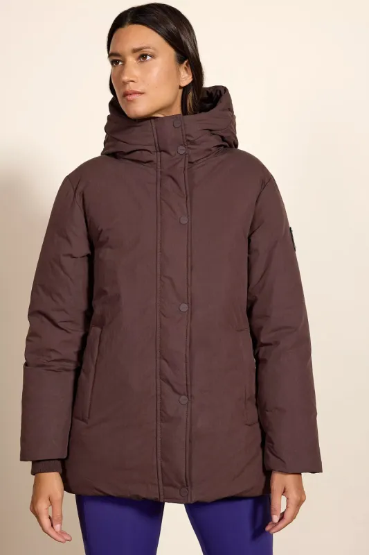 RDS Down Hip-Length Puffer - Chocolate Brown sold by MPG