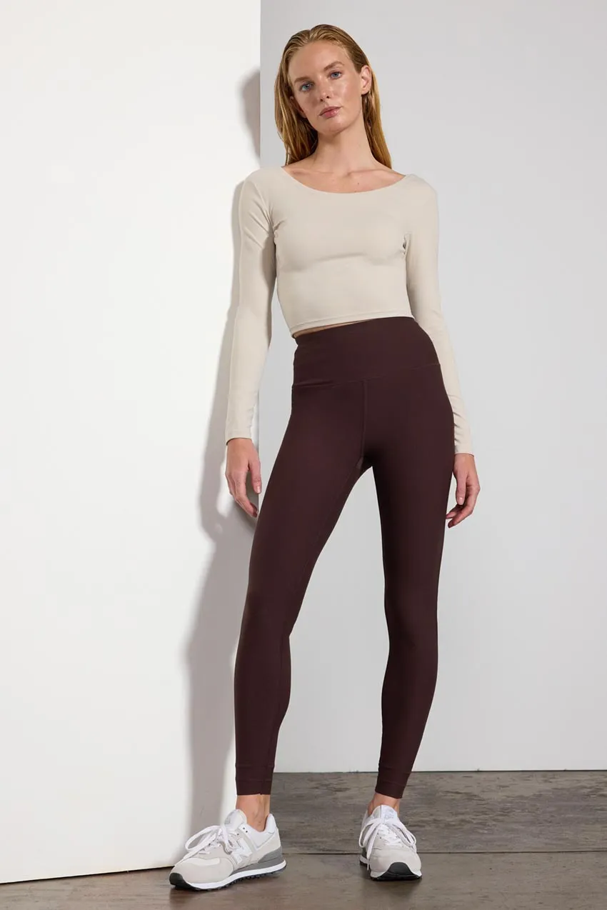 Imagine Recycled Nylon Scoop Neck Long Sleeve Top sold by MPG