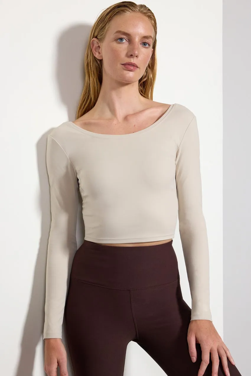 Imagine Recycled Nylon Scoop Neck Long Sleeve Top sold by MPG product image thumbnail 2