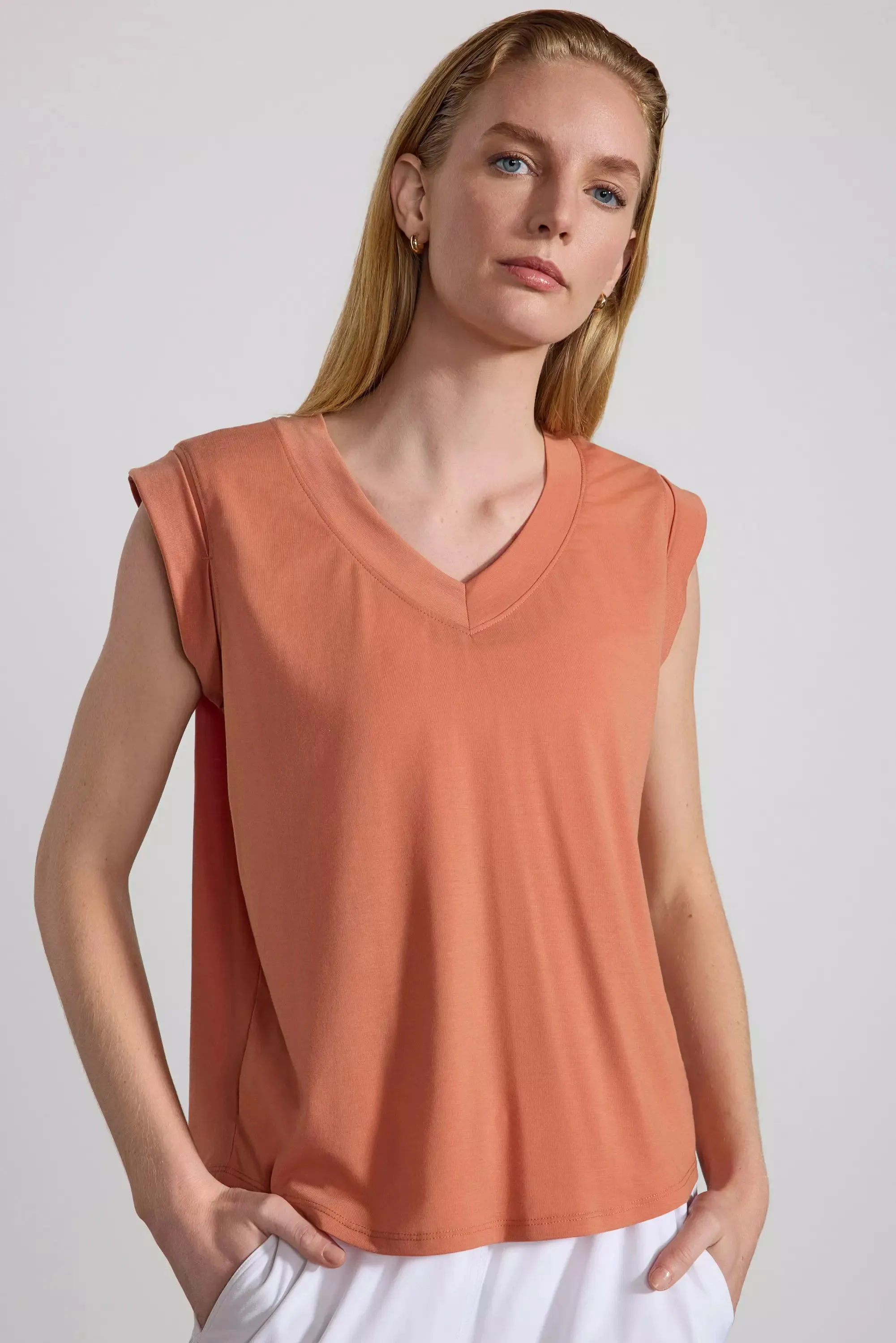 Performance Knit V-Neck Tee - Sunburn sold by MPG product image thumbnail 2