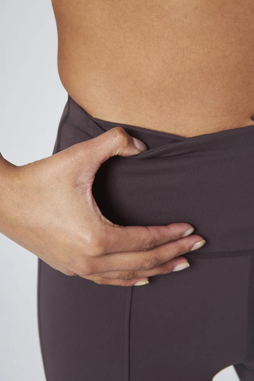 Vital Recycled Nylon High-Waisted Front Slit Pant 30" Peached sold by MPG product image thumbnail 5