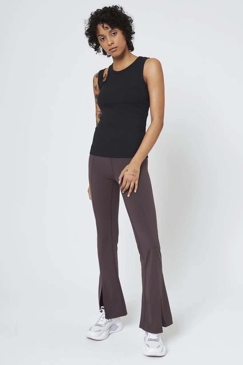 Vital Recycled Nylon High-Waisted Front Slit Pant 30" Peached sold by MPG product image thumbnail 2