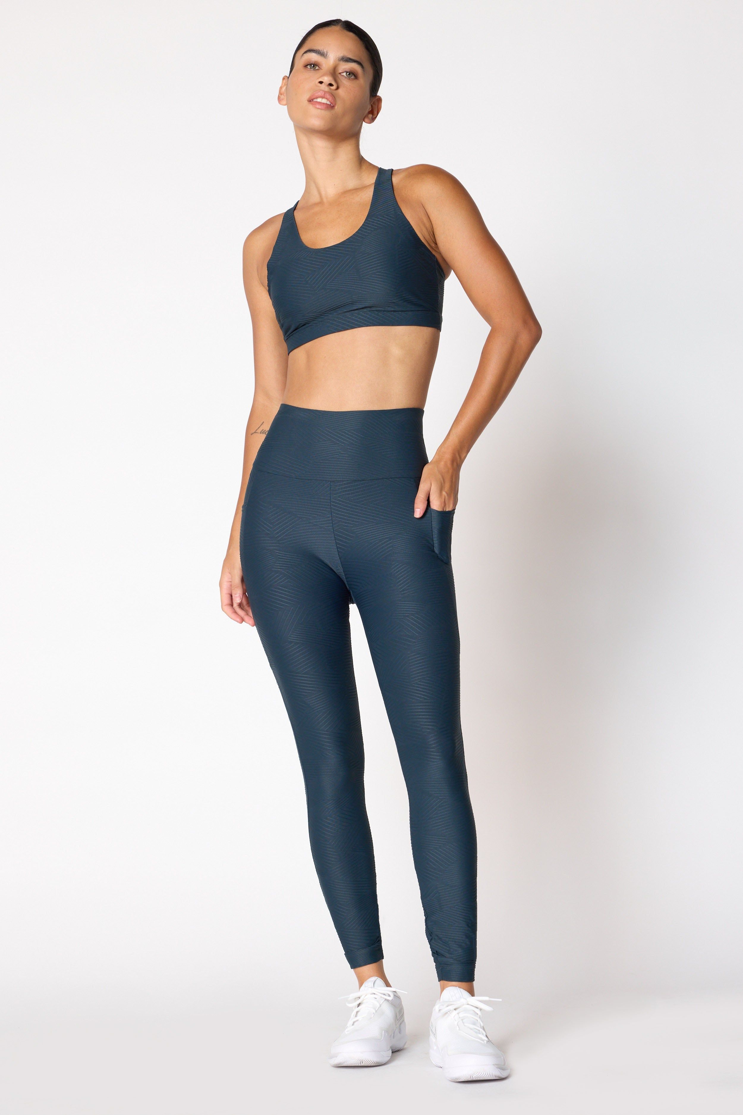 Tangent Strappy Medium Support 3D Geo Sports Bra sold by MPG product image thumbnail 2