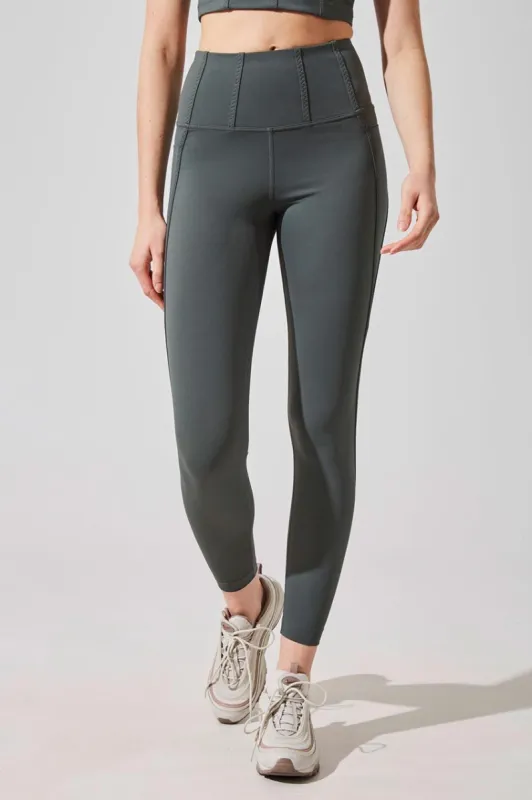 Yael MPG SLEEK Recycled Nylon High Waisted 7/8 Legging sold by MPG