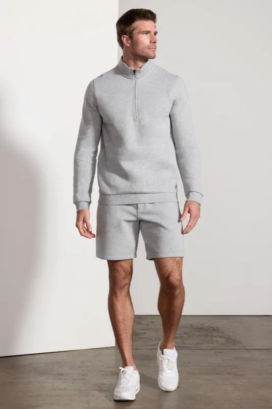 Comfort Men's Fleece 1/4 Zip  - Htr Concrete sold by MPG