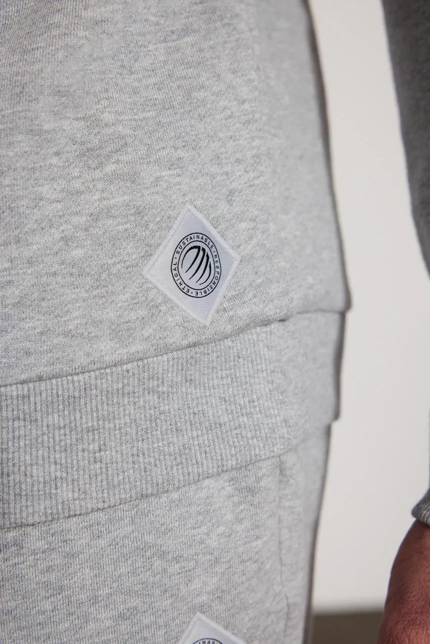 Comfort Men's Fleece 1/4 Zip - Htr Concrete sold by MPG product image thumbnail 4