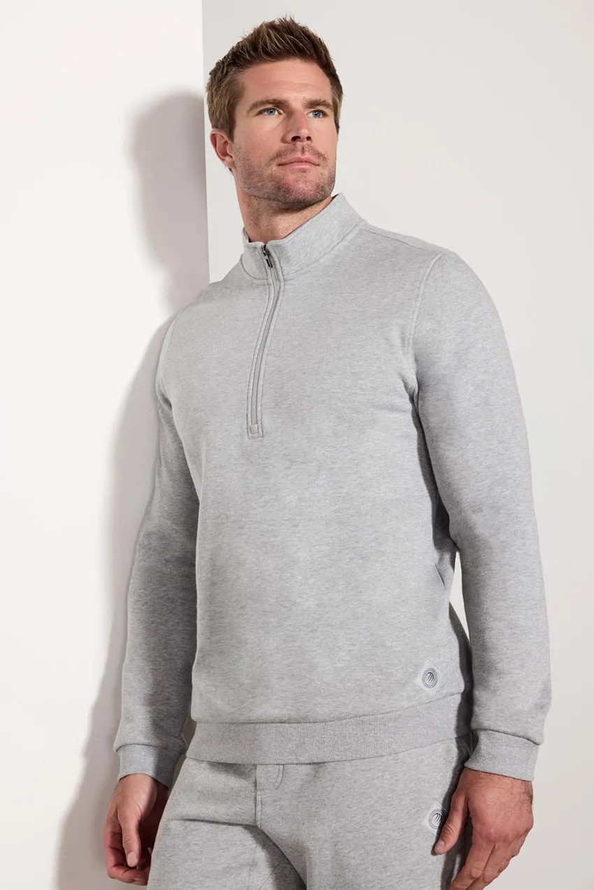 Comfort Men's Fleece 1/4 Zip - Htr Concrete sold by MPG product image thumbnail 5