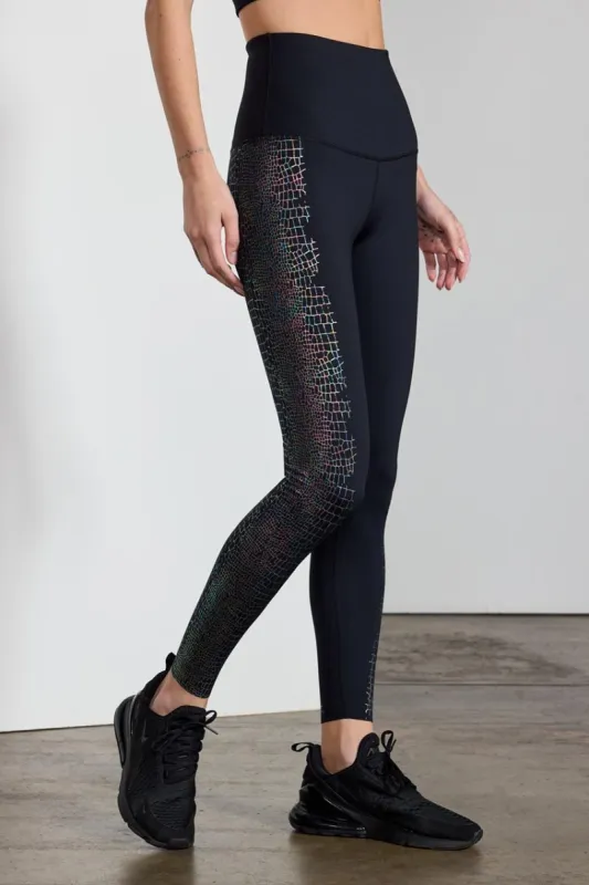 Naomi MPG SLEEK Recycled Nylon High Waisted 7/8 Legging made by MPG
