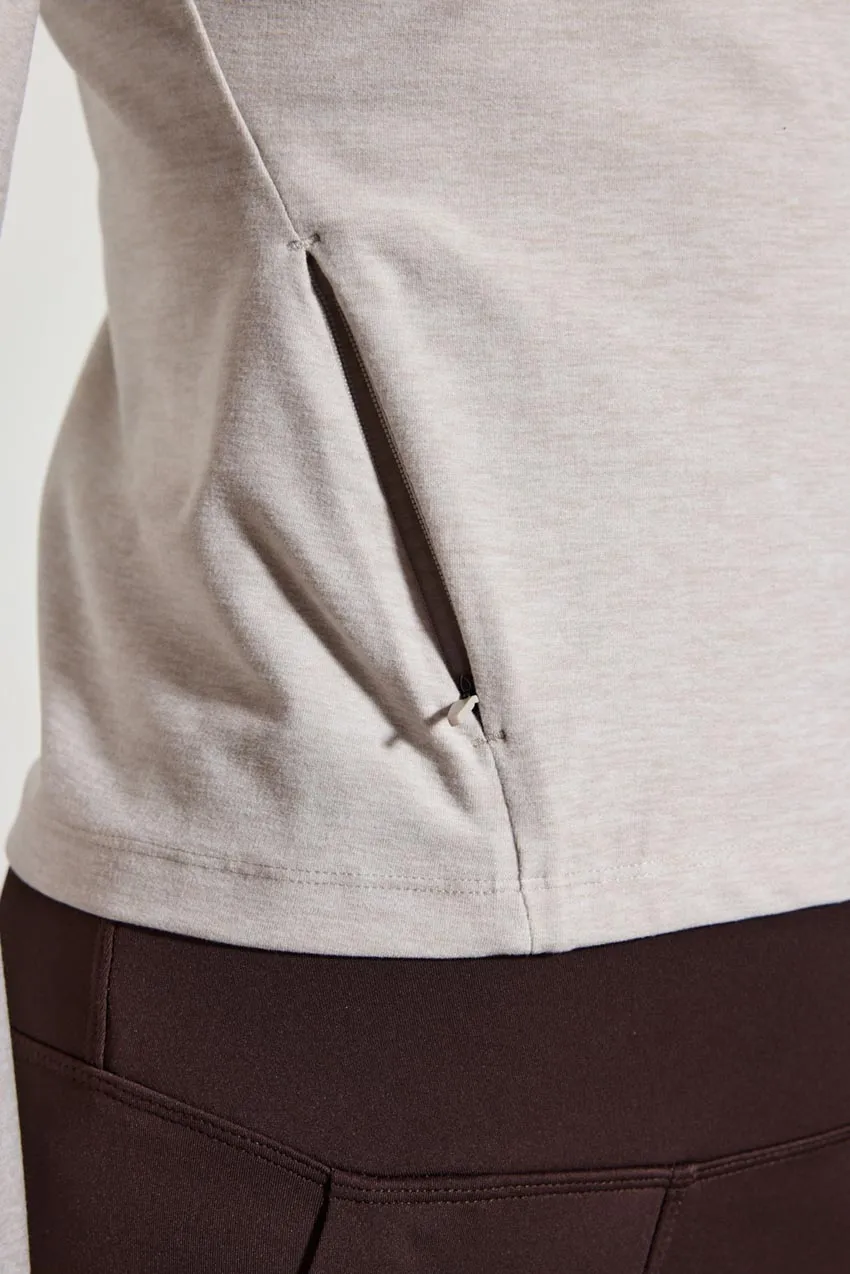 Explore Recycled Polyester High Mock Neck Long Sleeve Fitted Top sold by MPG product image thumbnail 5