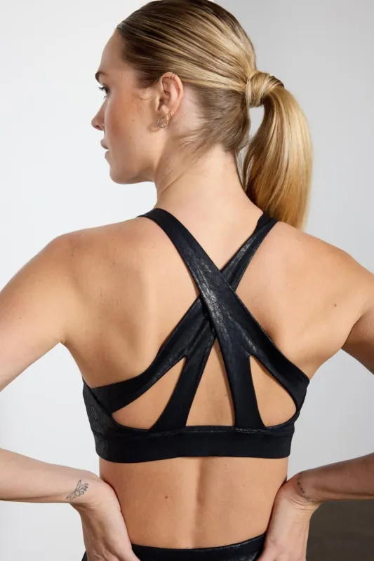 Kelly Recycled Nylon Medium Support Bra sold by MPG