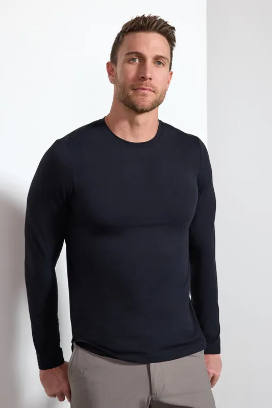 Pima Cotton Long Sleeve Tee - Black sold by MPG
