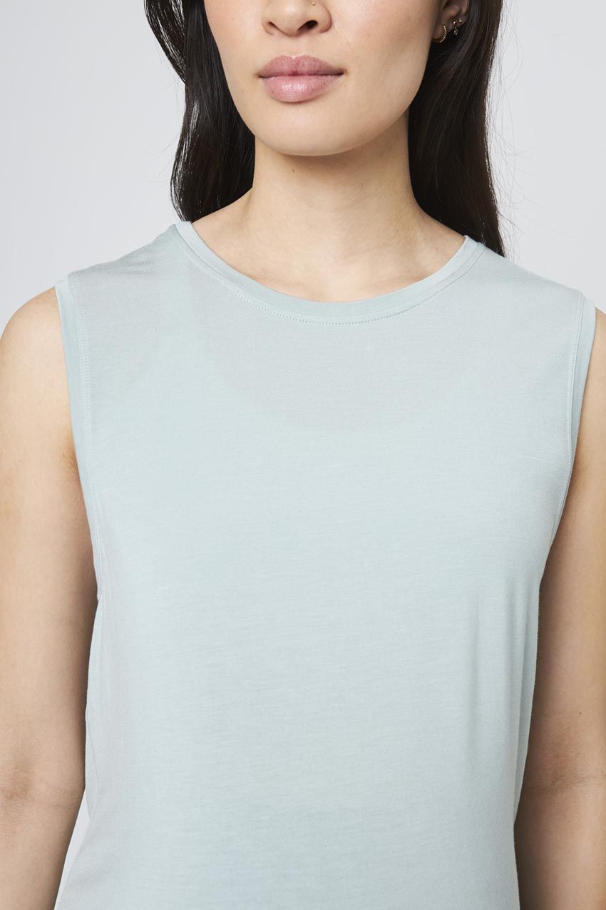 Breeze TENCEL™ Modal Crew Neck Maternity Tank Top sold by MPG product image thumbnail 4