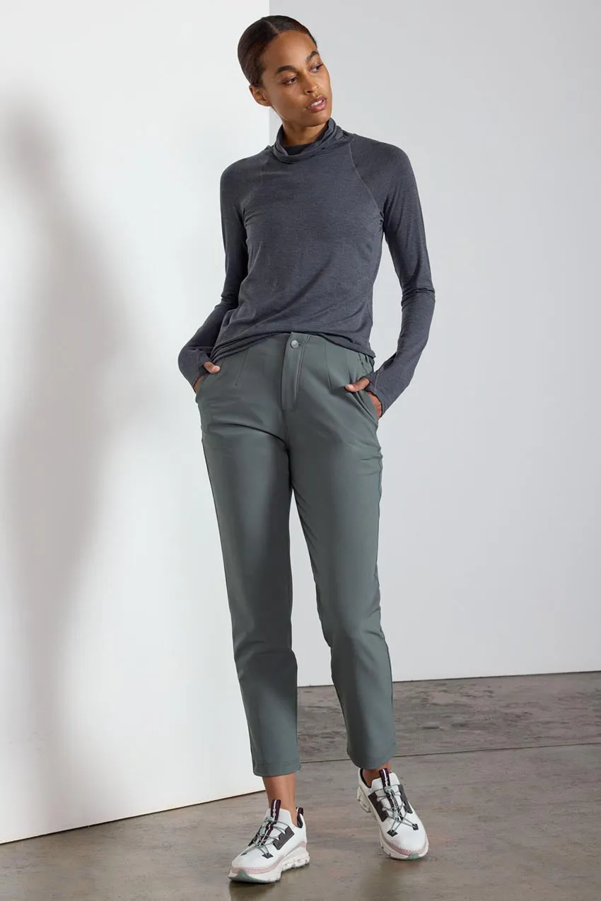 Orbit Recycled Polyester High Mock Neck Long Sleeve Top sold by MPG product image thumbnail 3